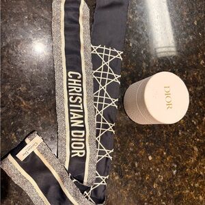 Dior Black and White Scarf
